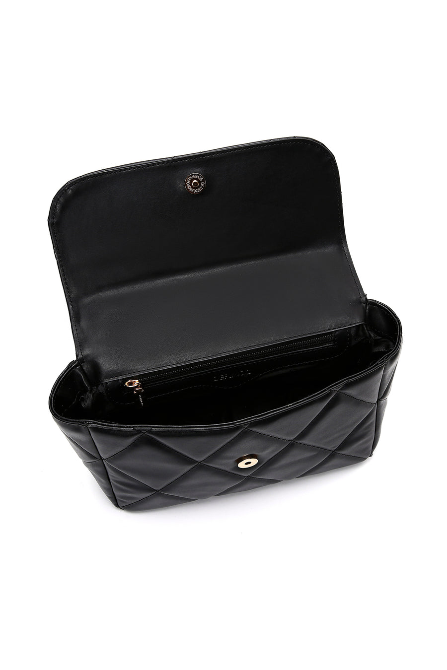 Women's Black Long Chain Strap Quilted Shoulder Bag