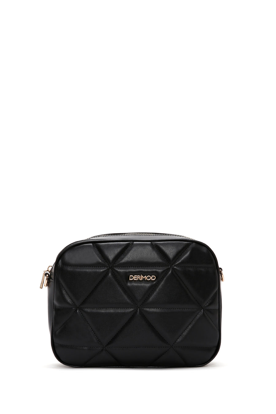 Women's Black Long Strap Quilted Crossbody Bag