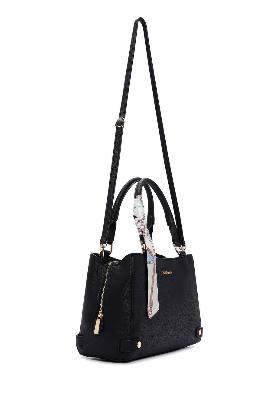 Women's Black Long Strap Shoulder Bag