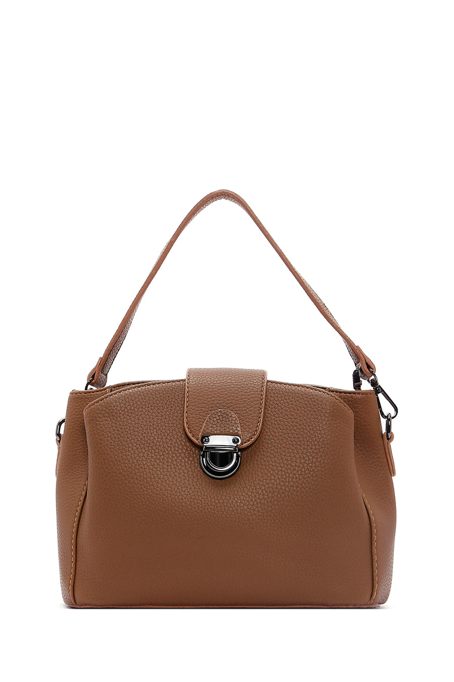 Women's Tan Long Strap Crossbody Bag