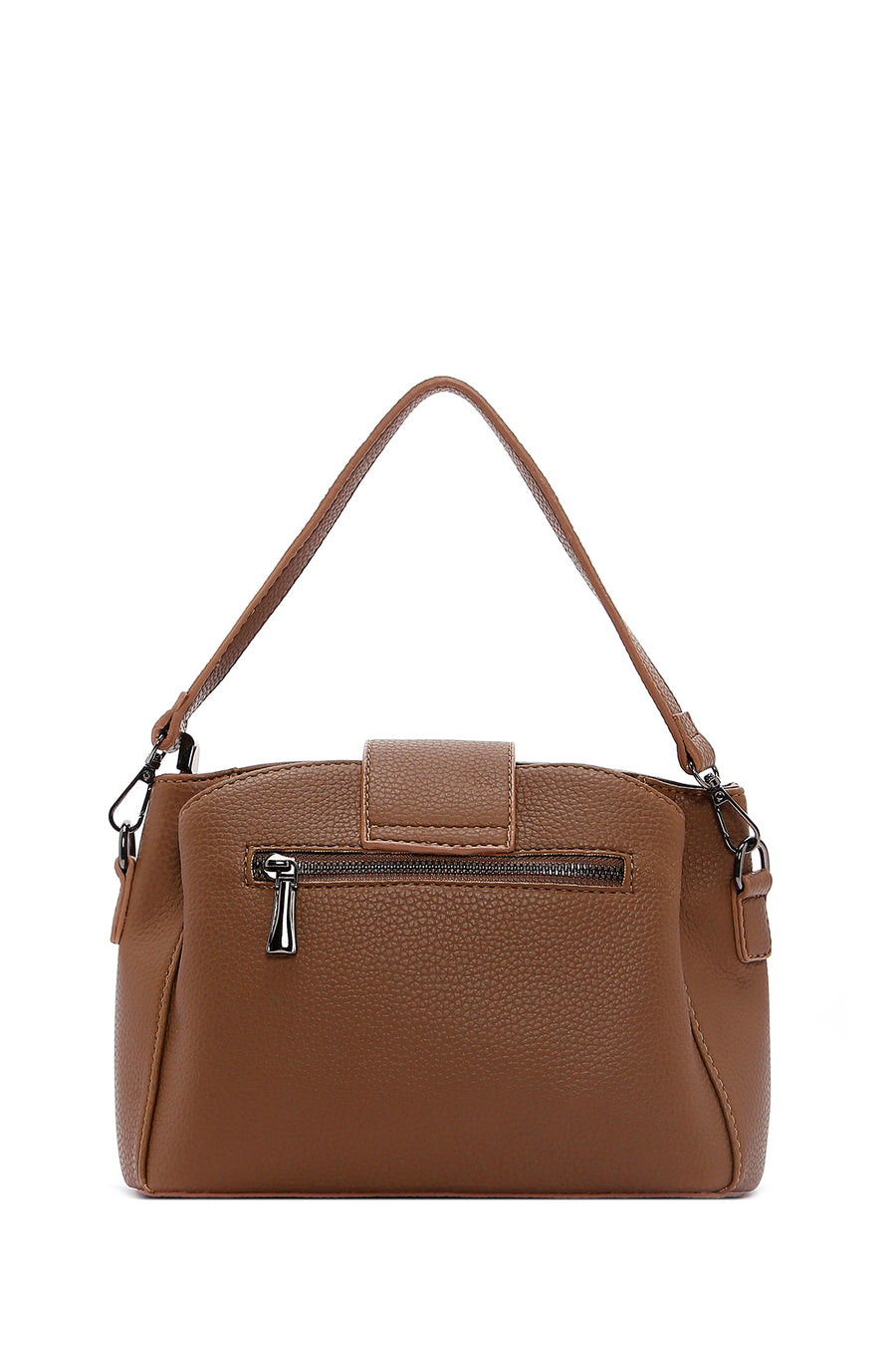 Women's Tan Long Strap Crossbody Bag
