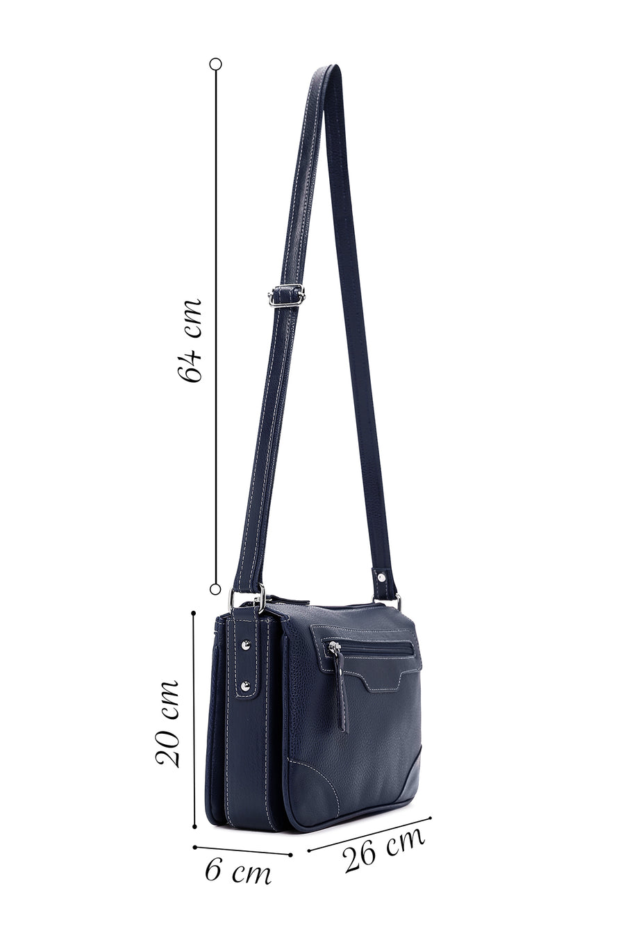 Women's Burgundy Long Strap Crossbody Bag