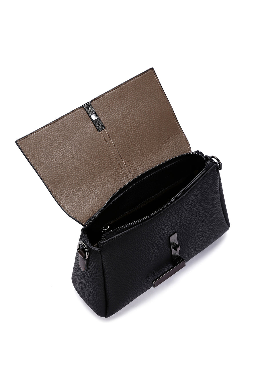 Women's Black Long Strap Crossbody Bag