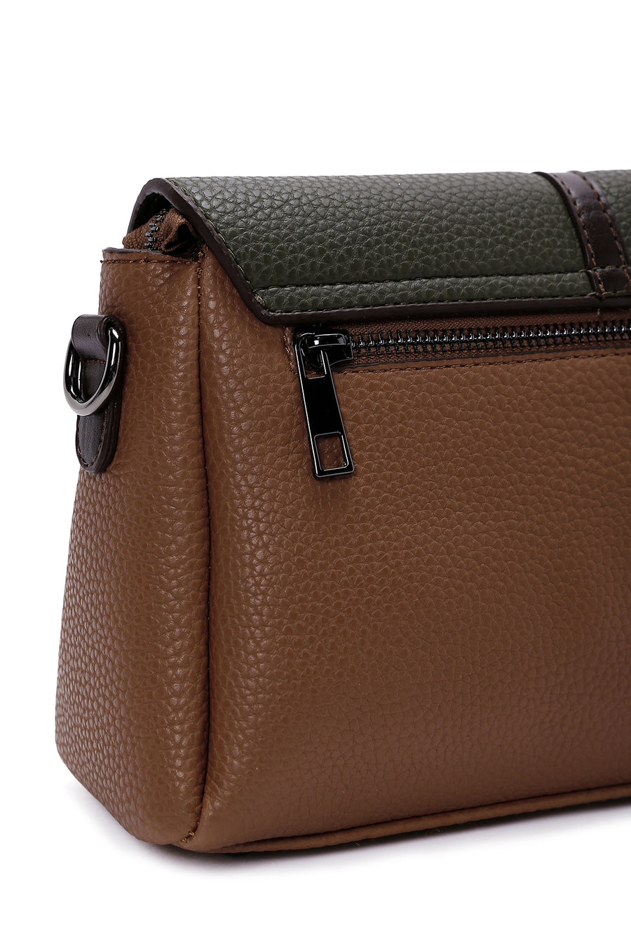 Women's Tan Long Strap Crossbody Bag