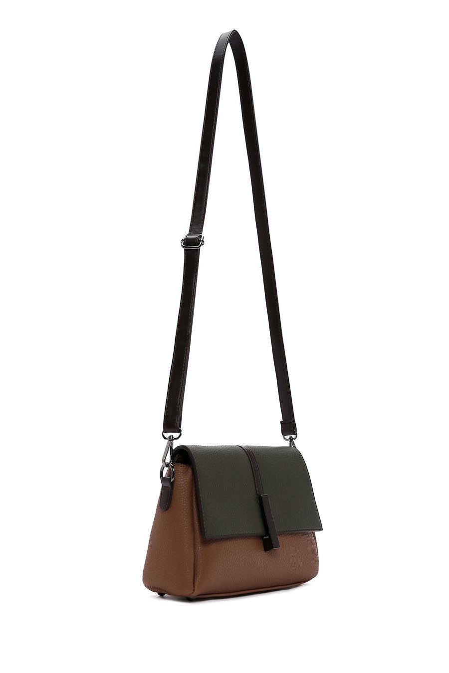 Women's Tan Long Strap Crossbody Bag