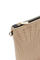 Women's Gold Printed Portfolio Bag | Derimod