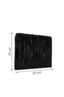 Women's Black Plush Portfolio Bag | Derimod