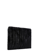 Women's Black Plush Portfolio Bag | Derimod