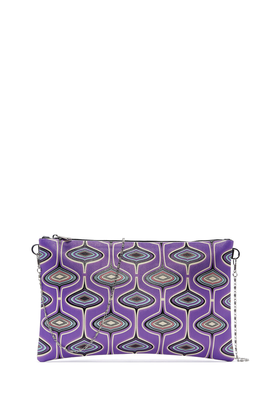 Women's Purple Printed Portfolio Bag 23WBD2216CV | Derimod