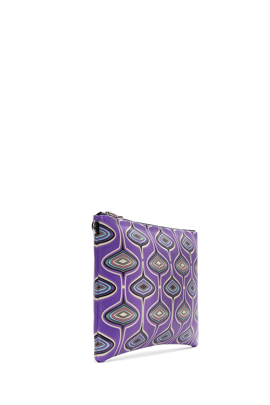Women's Purple Printed Portfolio Bag