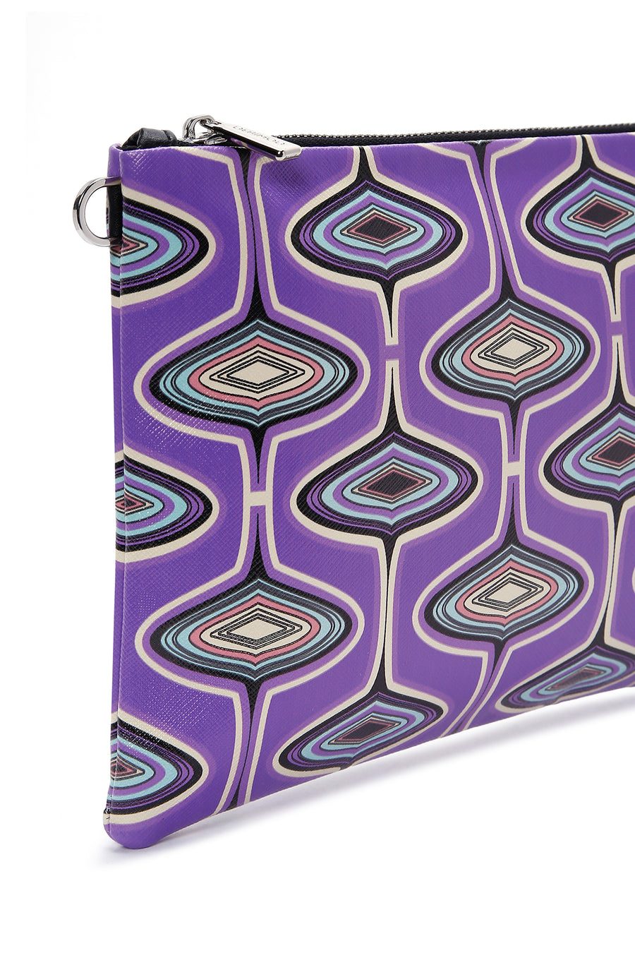 Women's Purple Printed Portfolio Bag