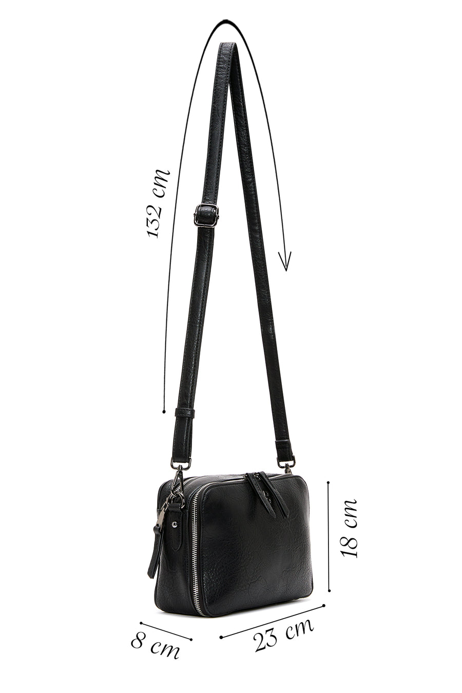 Women's Black Crossbody Bag