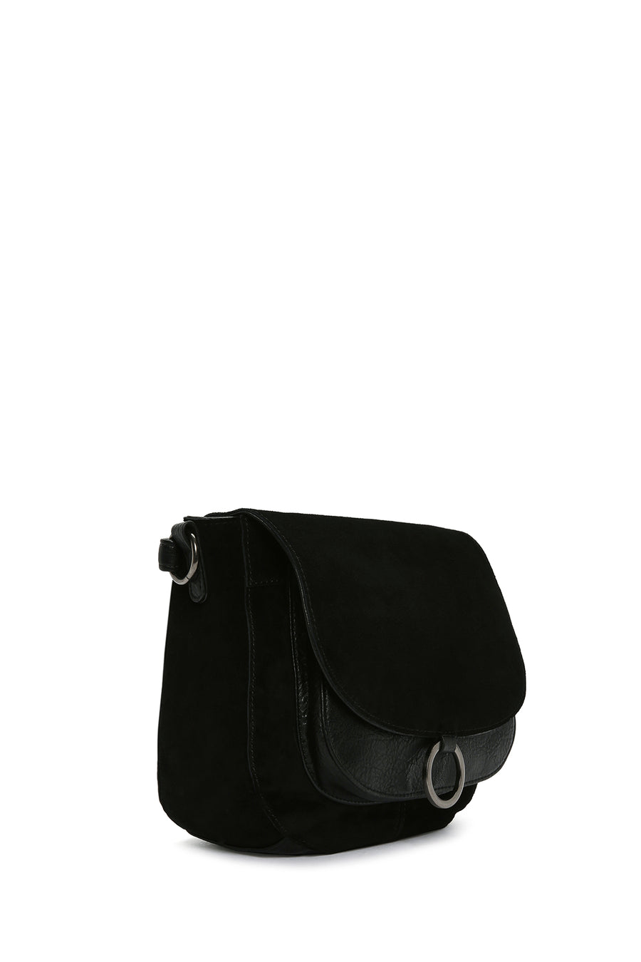 Women's Black Long Strap Crossbody Bag