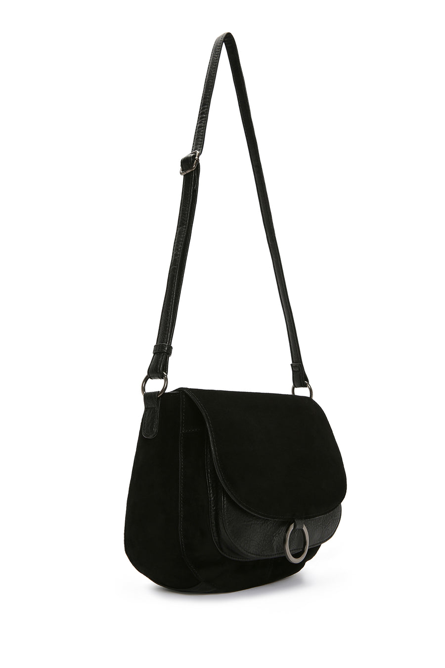 Women's Black Long Strap Crossbody Bag
