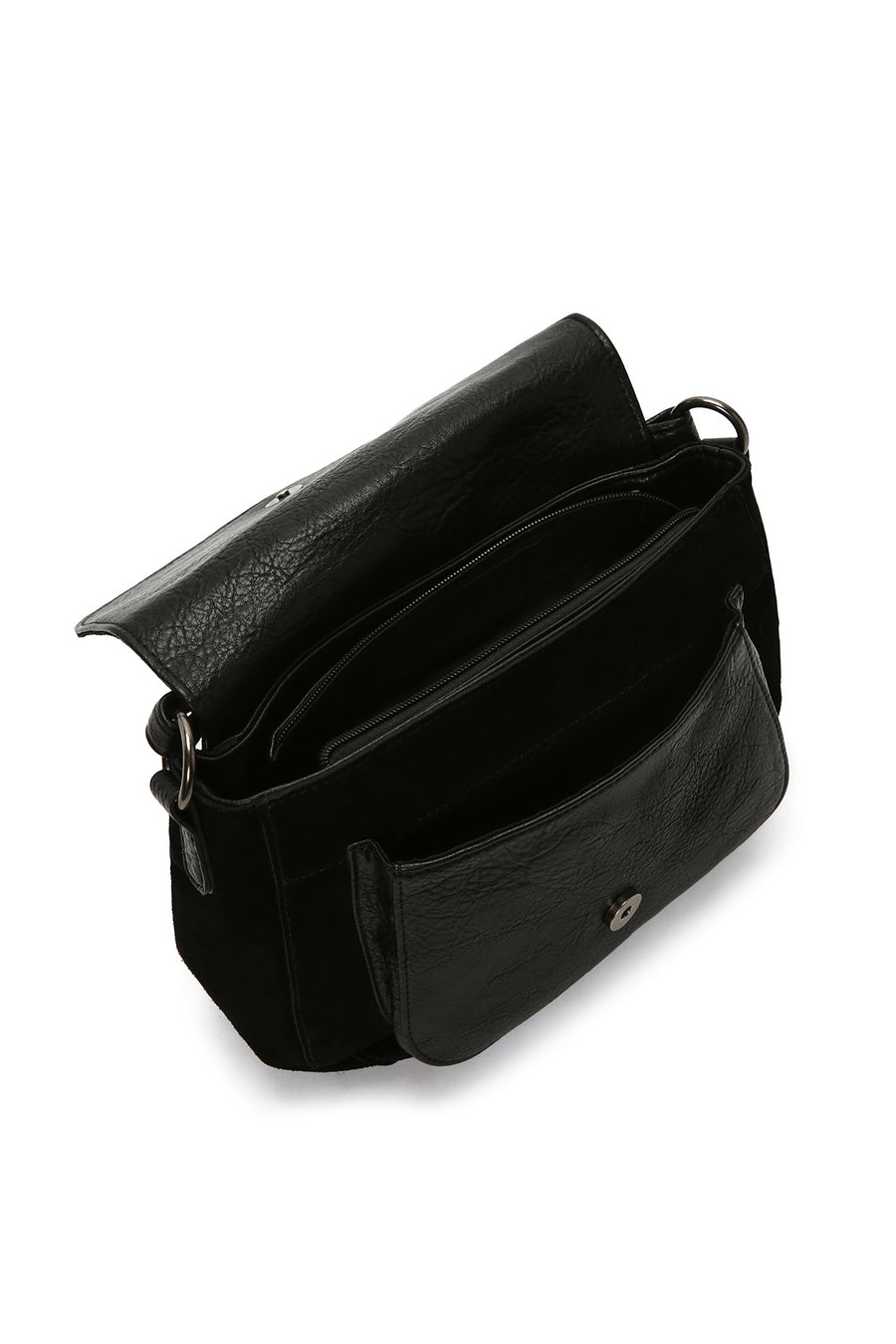 Women's Black Long Strap Crossbody Bag