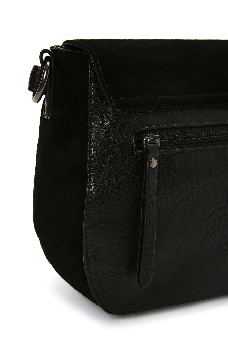 Women's Black Long Strap Crossbody Bag