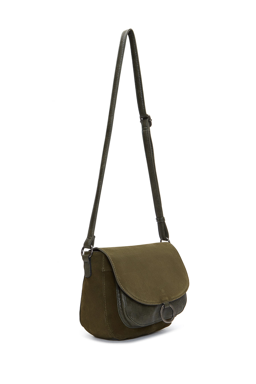 Women's Khaki Long Strap Crossbody Bag