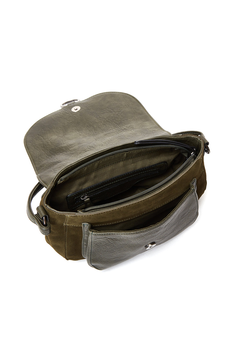 Women's Khaki Long Strap Crossbody Bag
