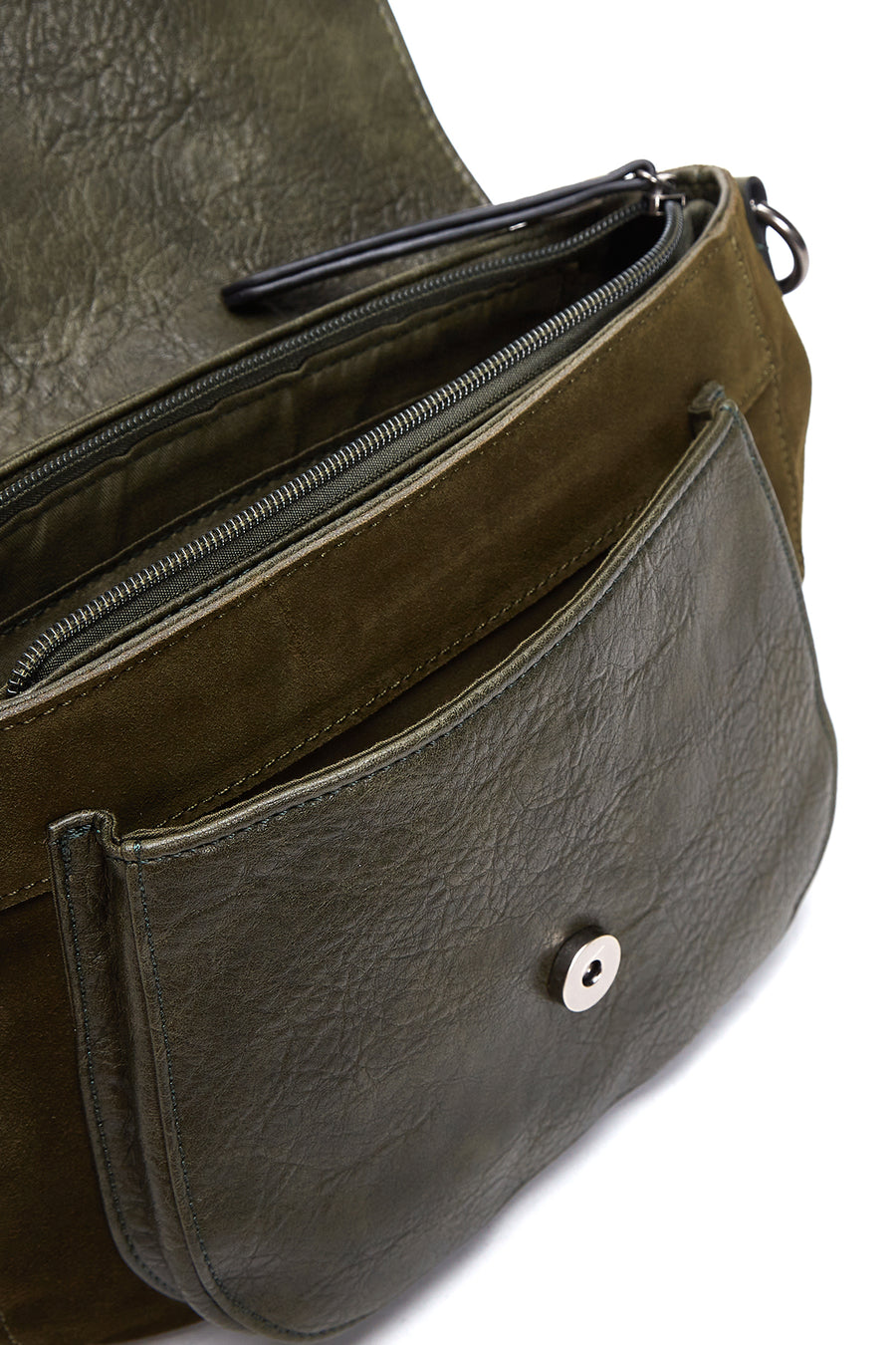 Women's Khaki Long Strap Crossbody Bag