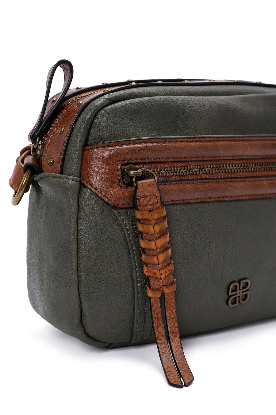Women's Khaki Long Strap Crossbody Bag