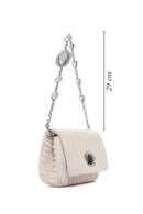 Women's Cream Long Strap Quilted Shoulder Bag | Derimod