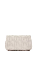 Women's Cream Long Strap Quilted Shoulder Bag | Derimod