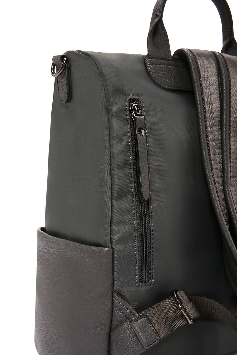 Women's Gray Long Strap Backpack