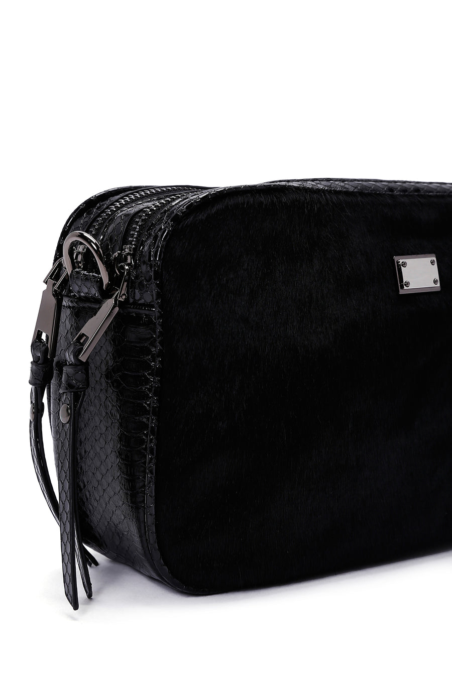 Women's Black Long Strap Crossbody Bag