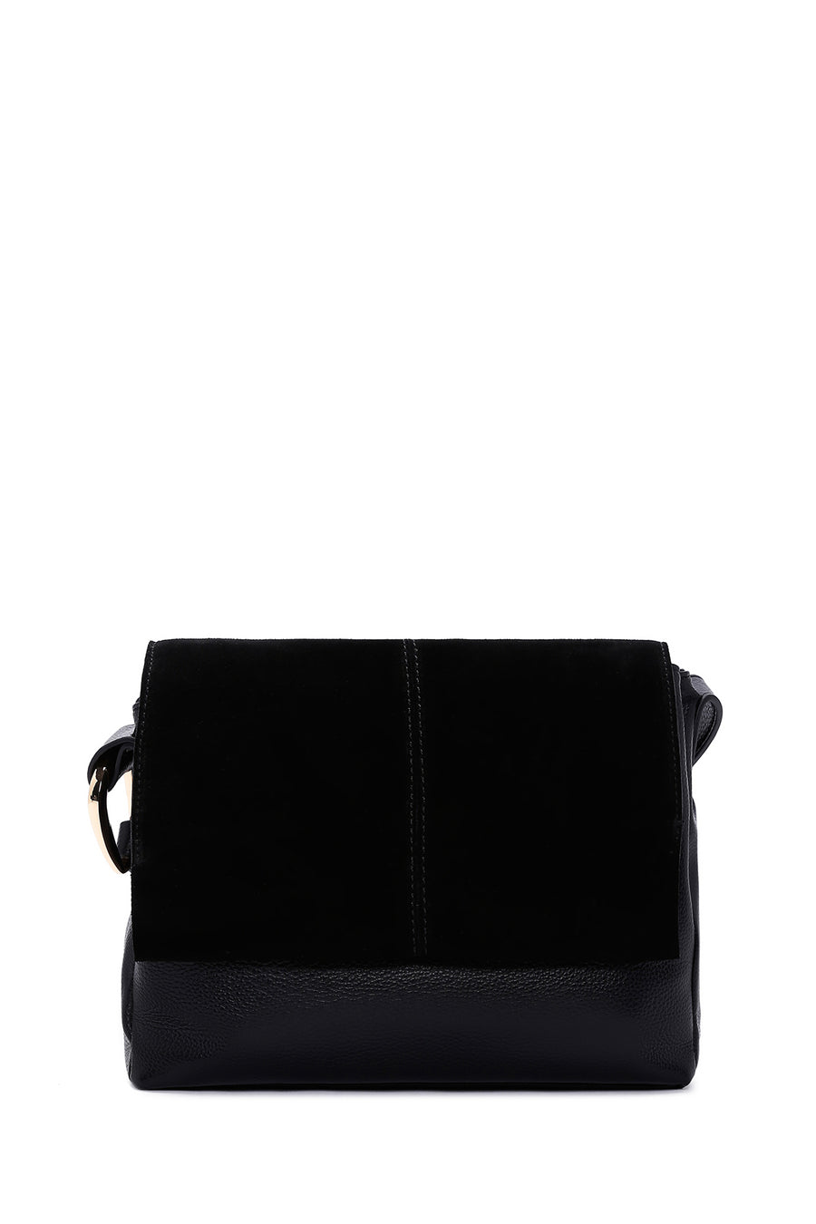 Women's Black Long Strap Crossbody Bag