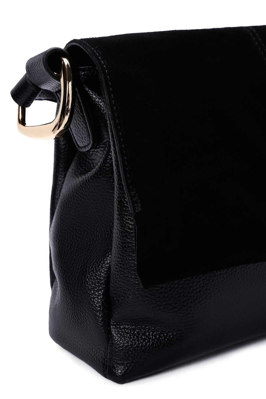 Women's Black Long Strap Crossbody Bag