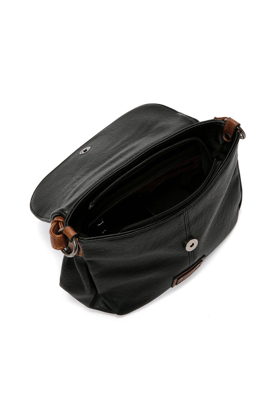 Women's Black Long Strap Crossbody Bag