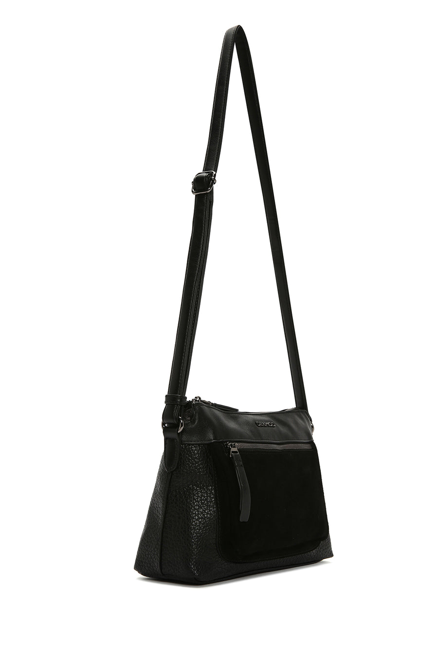 Women's Black Long Strap Crossbody Bag