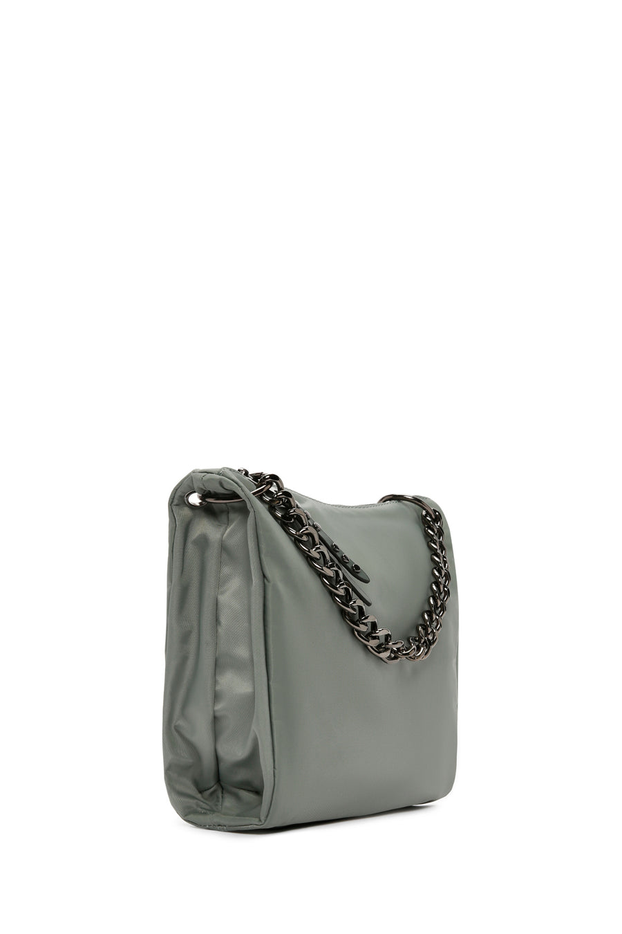 Women's Gray Long Strap Crossbody Bag
