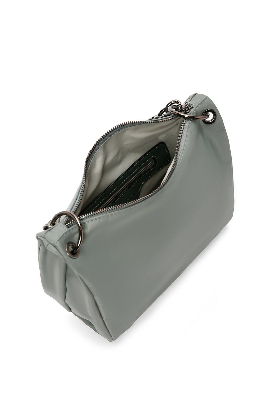 Women's Gray Long Strap Crossbody Bag