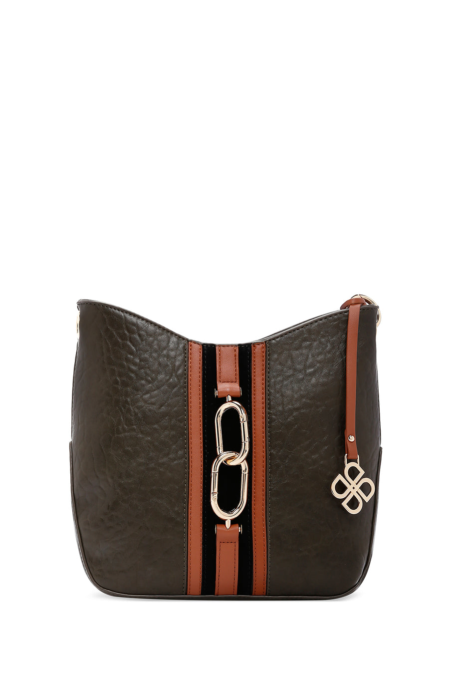 Women's Khaki Long Strap Shoulder Bag
