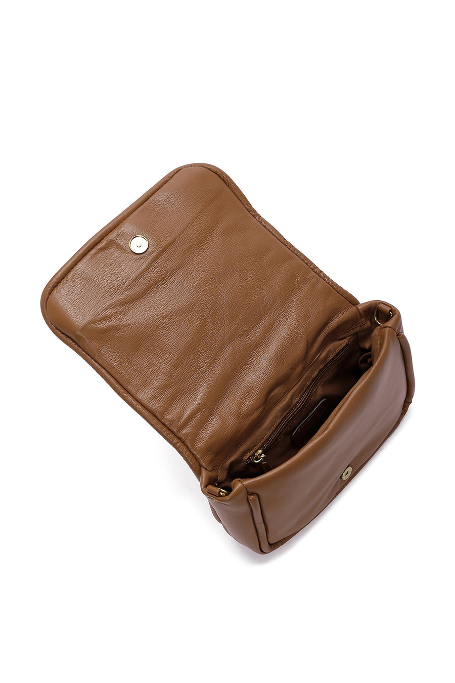 Women's Tan Long Strap Crossbody Bag