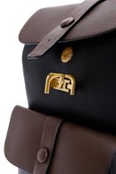 Women's Black Brown Backpack | Derimod