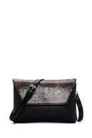 Women's Black Faux Leather Crossbody Bag | Derimod