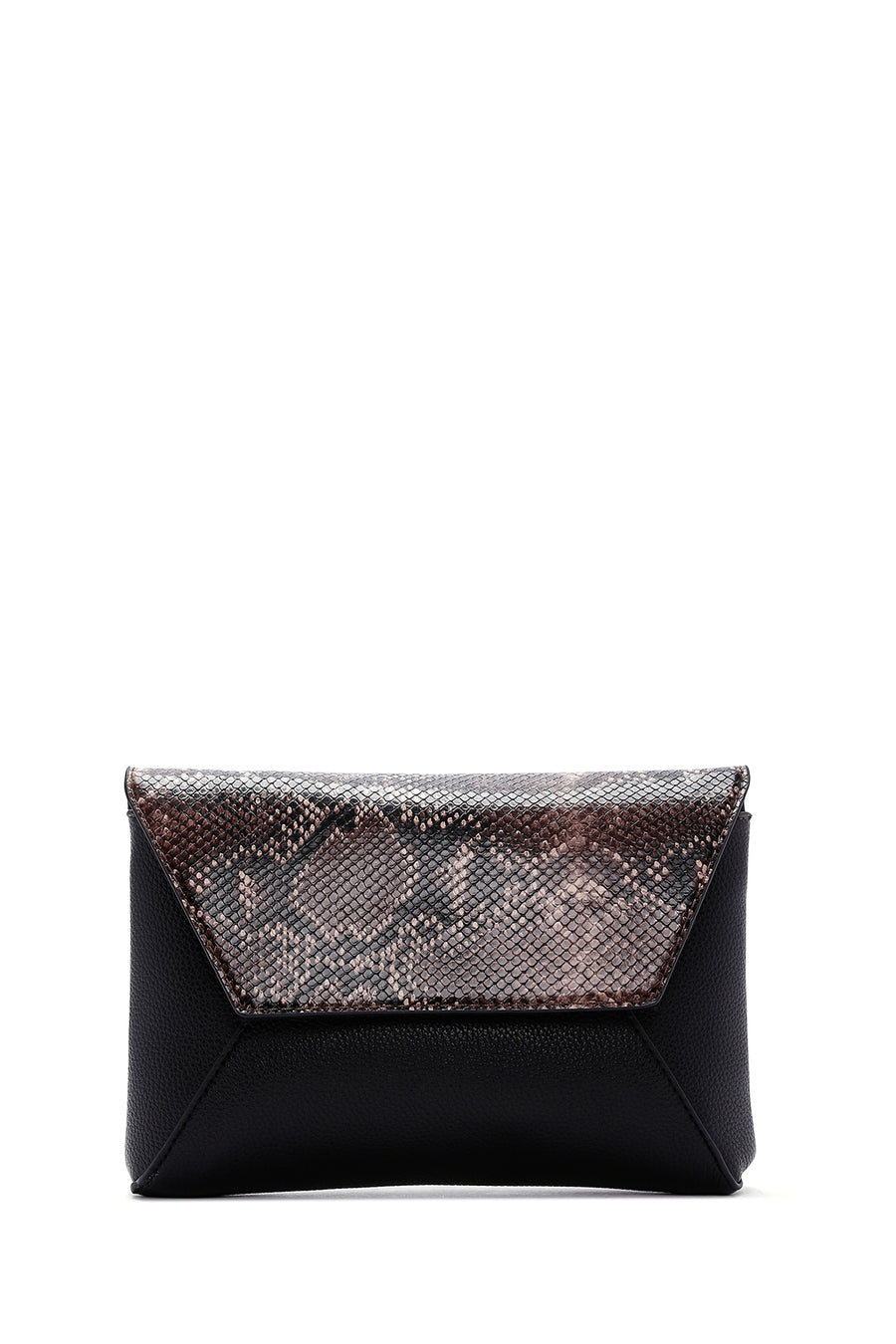 Women's Black Faux Leather Crossbody Bag