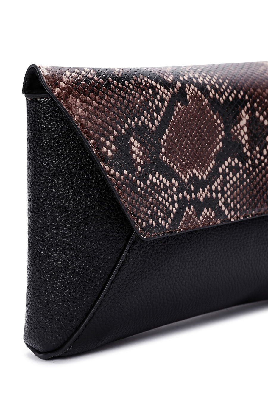 Women's Black Faux Leather Crossbody Bag