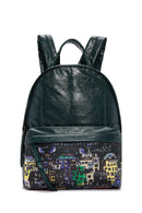 Women's Green Printed Backpack | Derimod