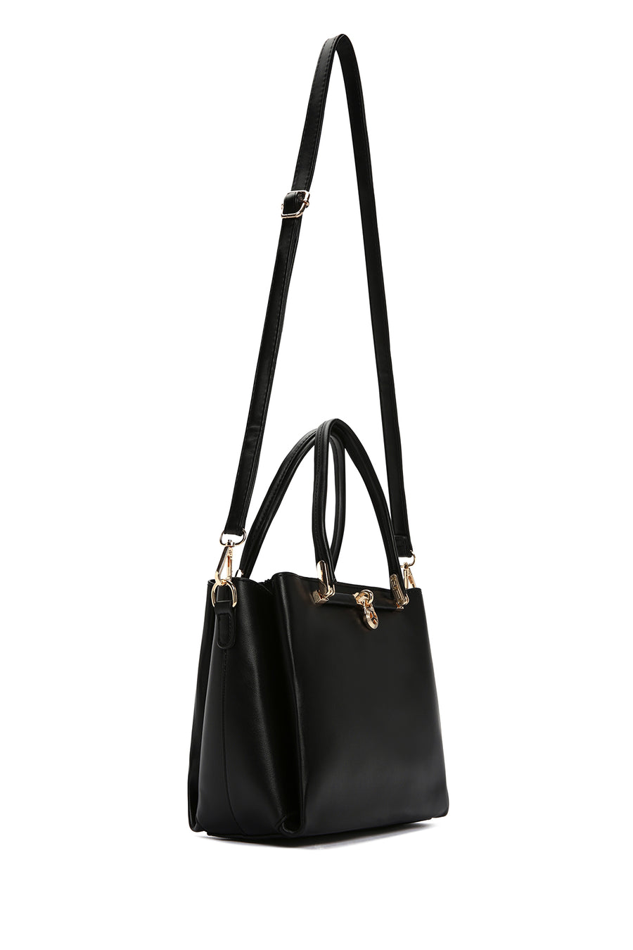 Women's Black Long Strap Shoulder Bag