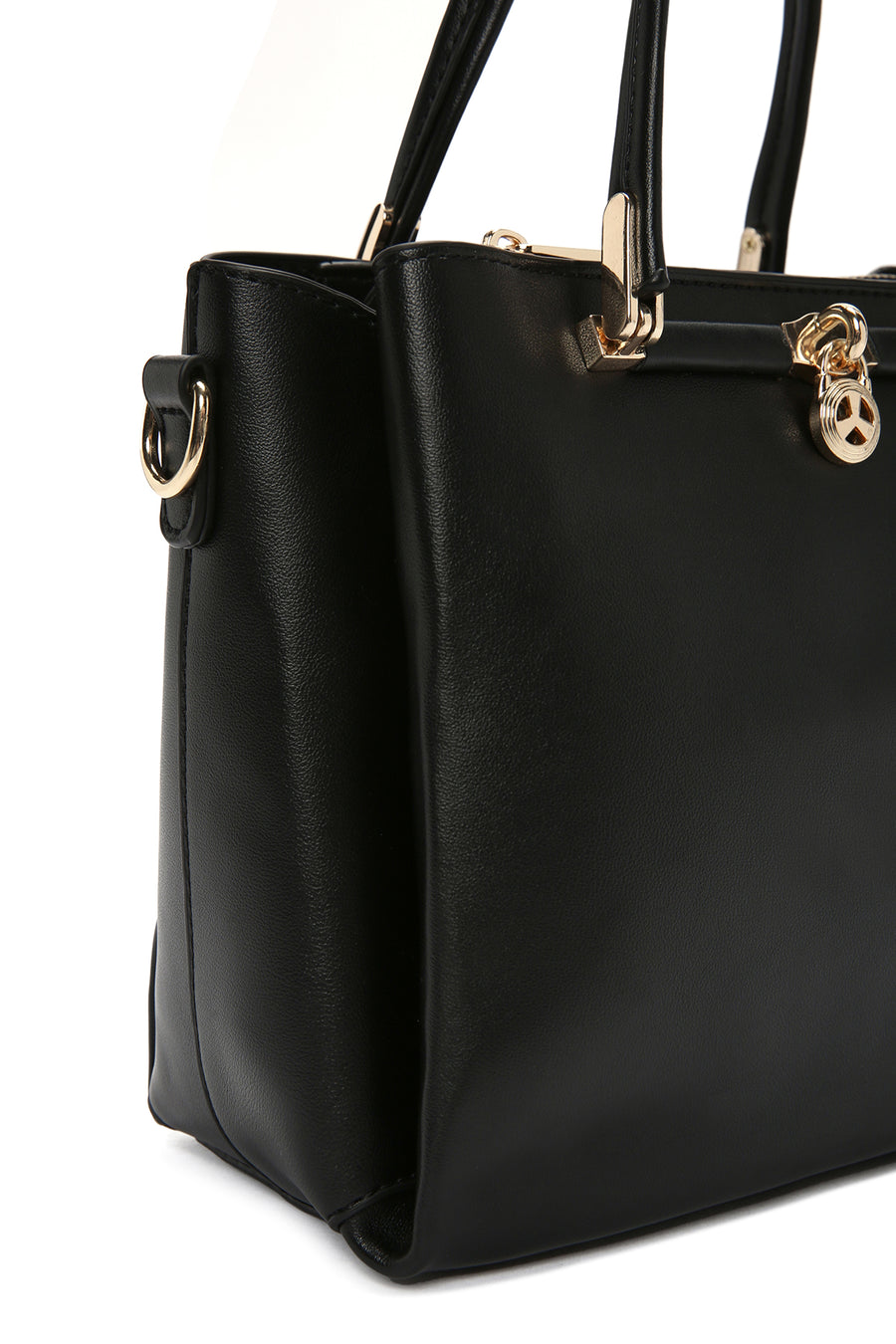Women's Black Long Strap Shoulder Bag