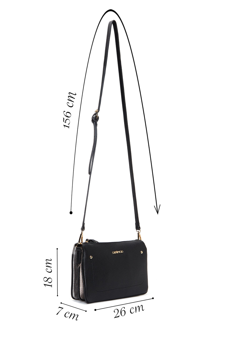 Women's Black Crossbody Bag