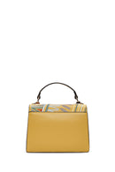 Women's Yellow Long-strap Printed Handbag | Derimod