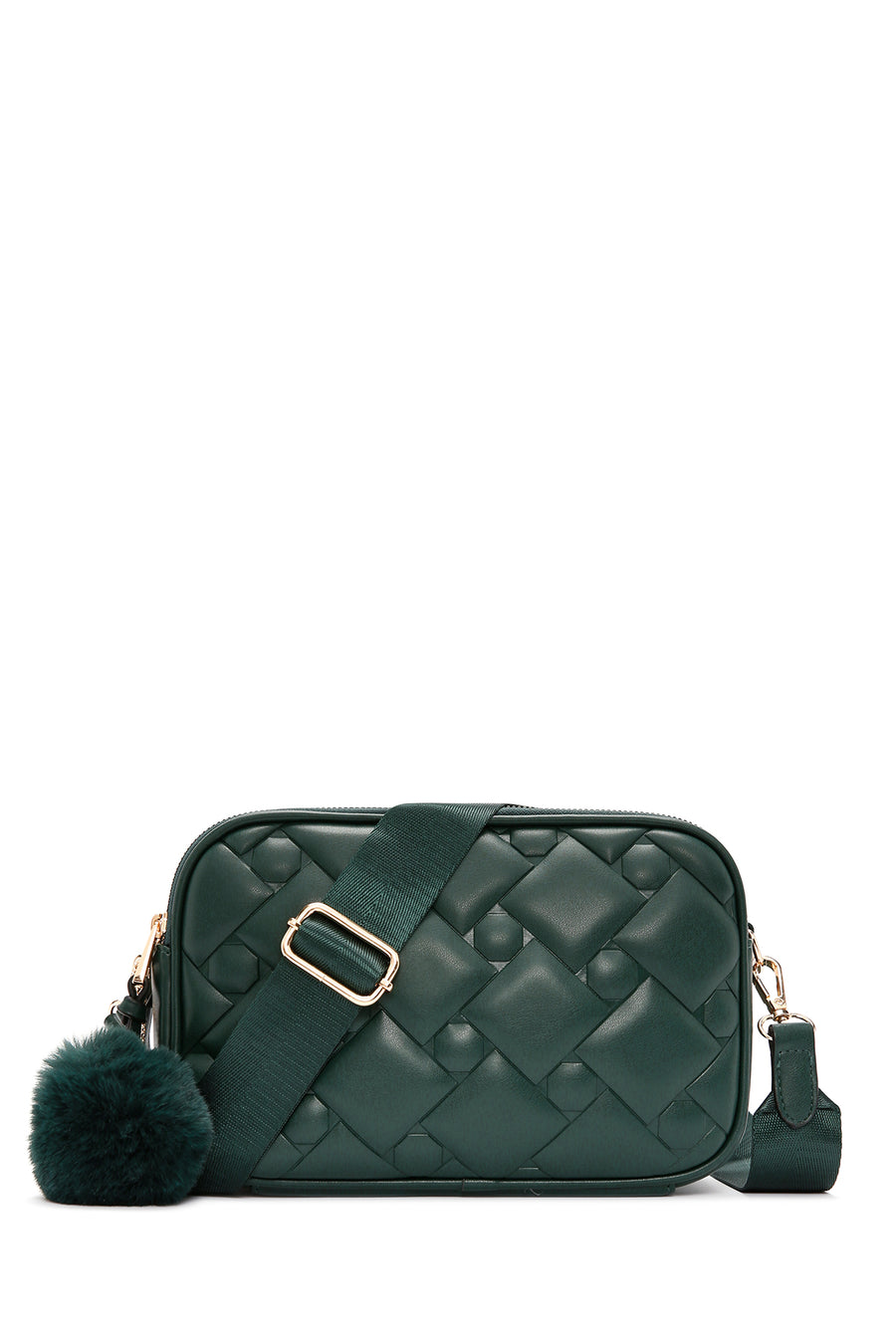 Women's Green Long Strap Quilted Crossbody Bag 23WBD2638KP | Derimod