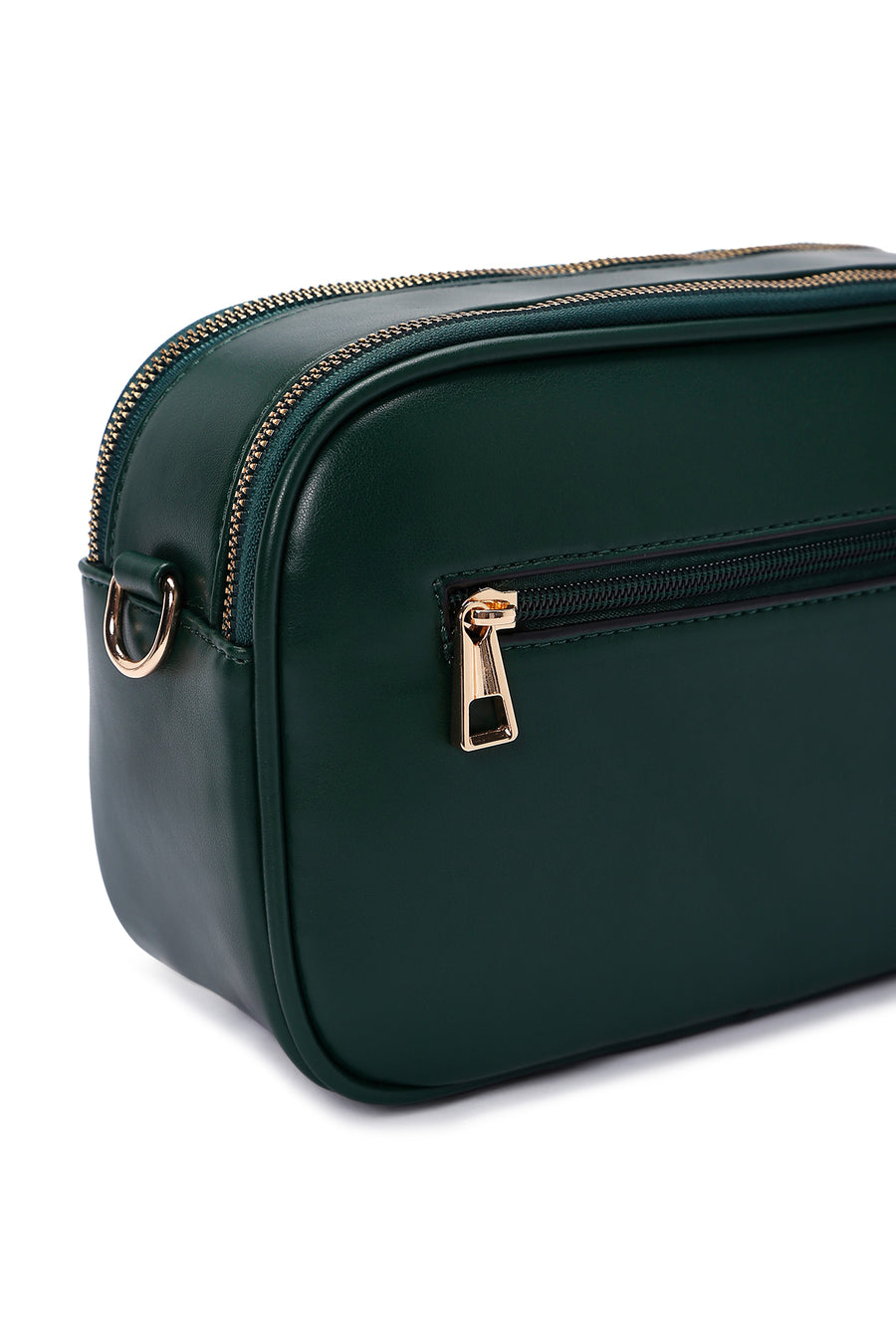Women's Green Long Strap Quilted Crossbody Bag
