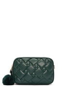 Women's Green Long Strap Quilted Crossbody Bag | Derimod