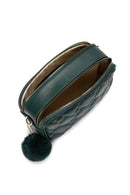 Women's Green Long Strap Quilted Crossbody Bag | Derimod
