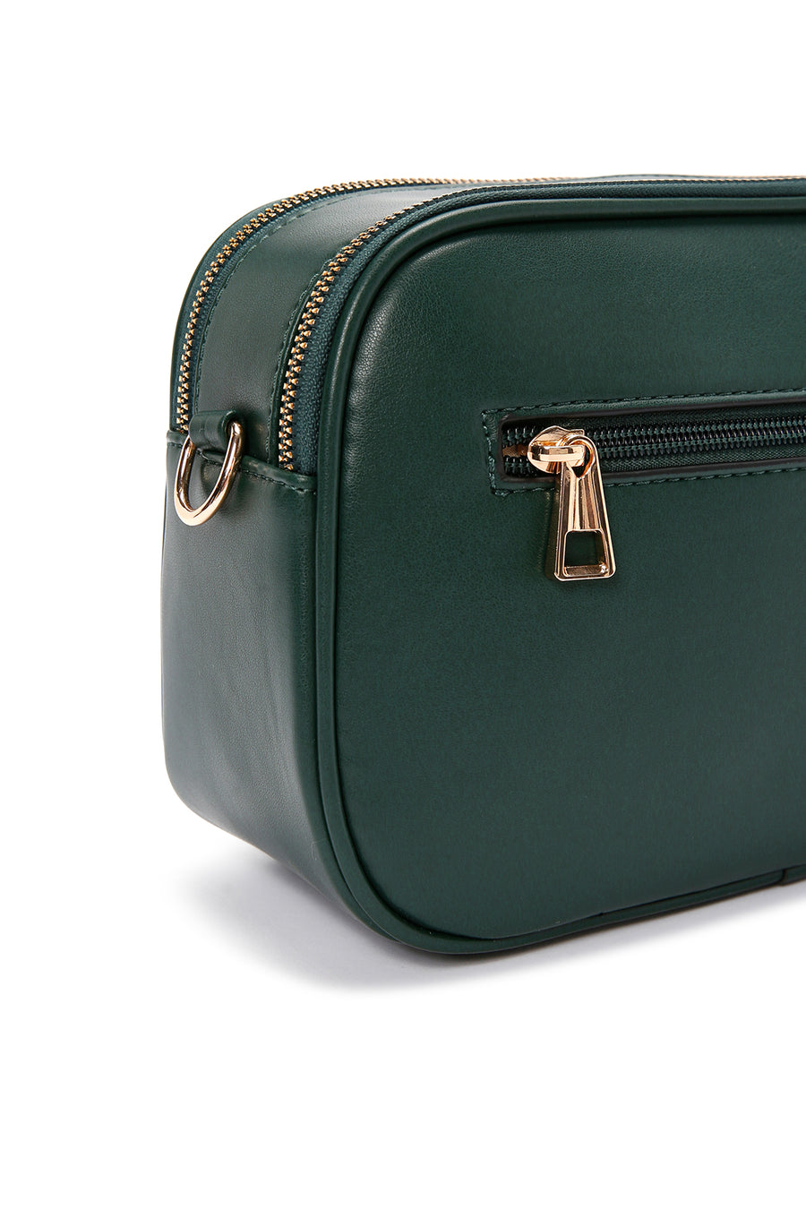 Women's Green Long Strap Quilted Crossbody Bag